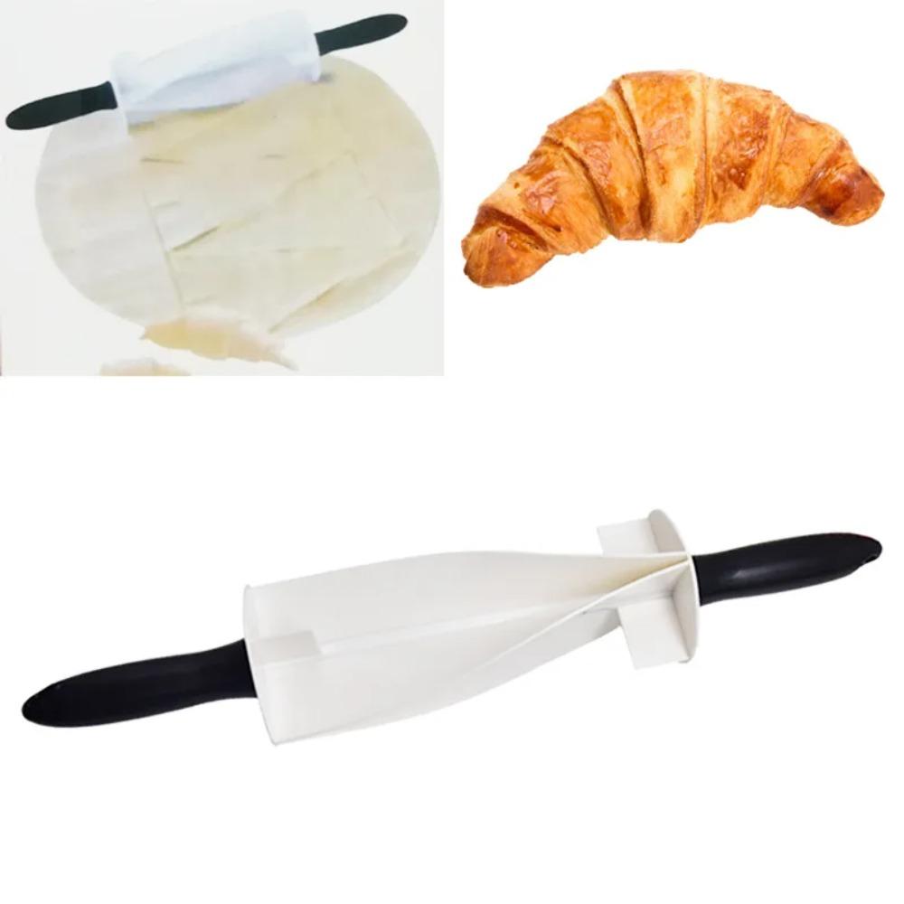 Large Size Croissant  Roller Plastic Pastry Tool Rolling Pin Dough Cutter  Bakery