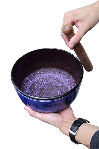 Bol chantant Sound King BG-SB2 (18cm) - Son Profond et Clair - Pour la Relaxation, la Méditation et la Guérison - Comprend Coussin et Maillet