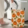 Collapsible Laundry Basket Large Round Waterproof Fabric Hamper Dirty Clothes Storage Bin Toy Organizer with Handles