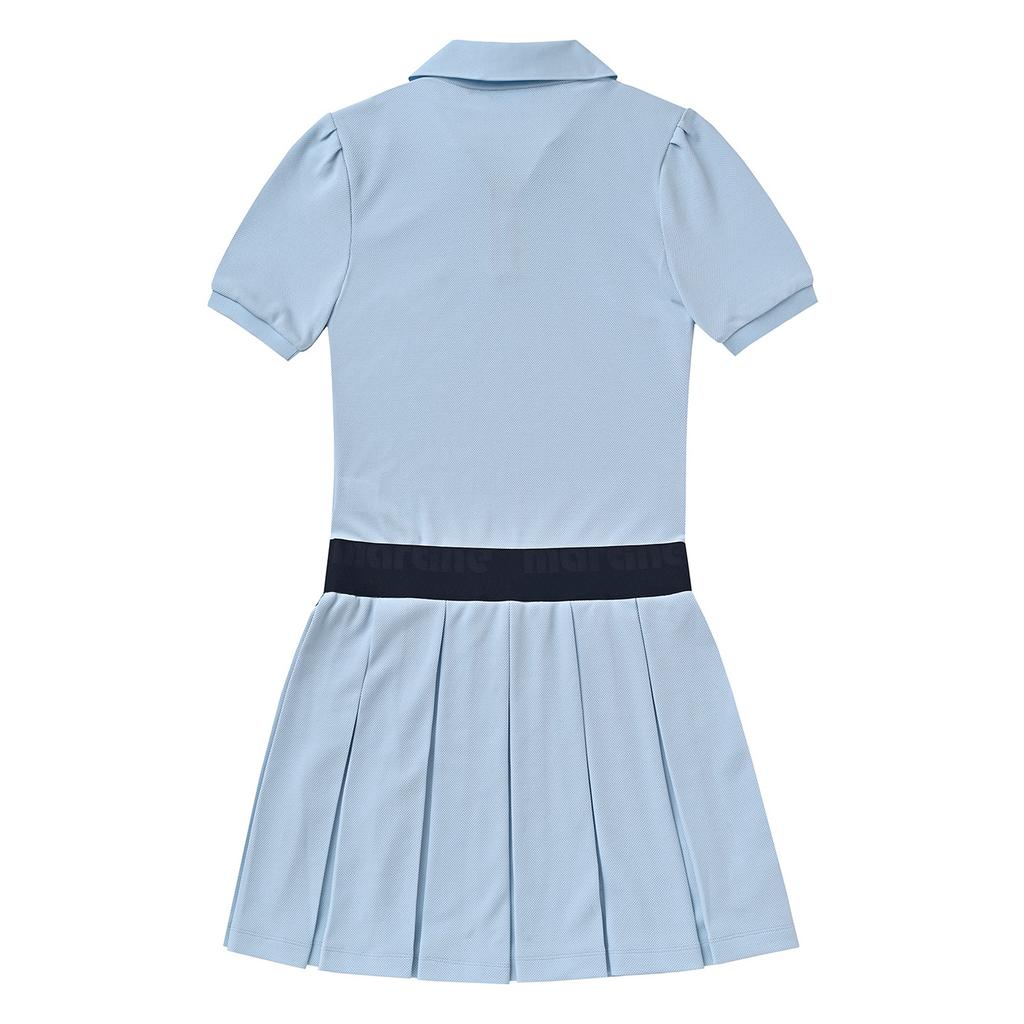 MARTINE GOLF Pique Zip-Up One-Piece_S/Blue