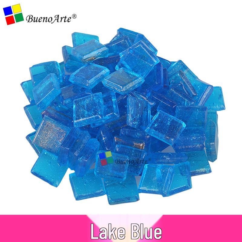 260 Stück 1 cm Transparente Eisjade Mosaik Glasperlen für DIY Kerzenhalter Basteln