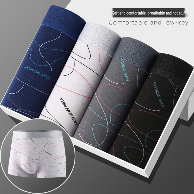 

Мужские трусы-боксеры со средней посадкой — молодежные и большие размеры XXL (120-145 jin)