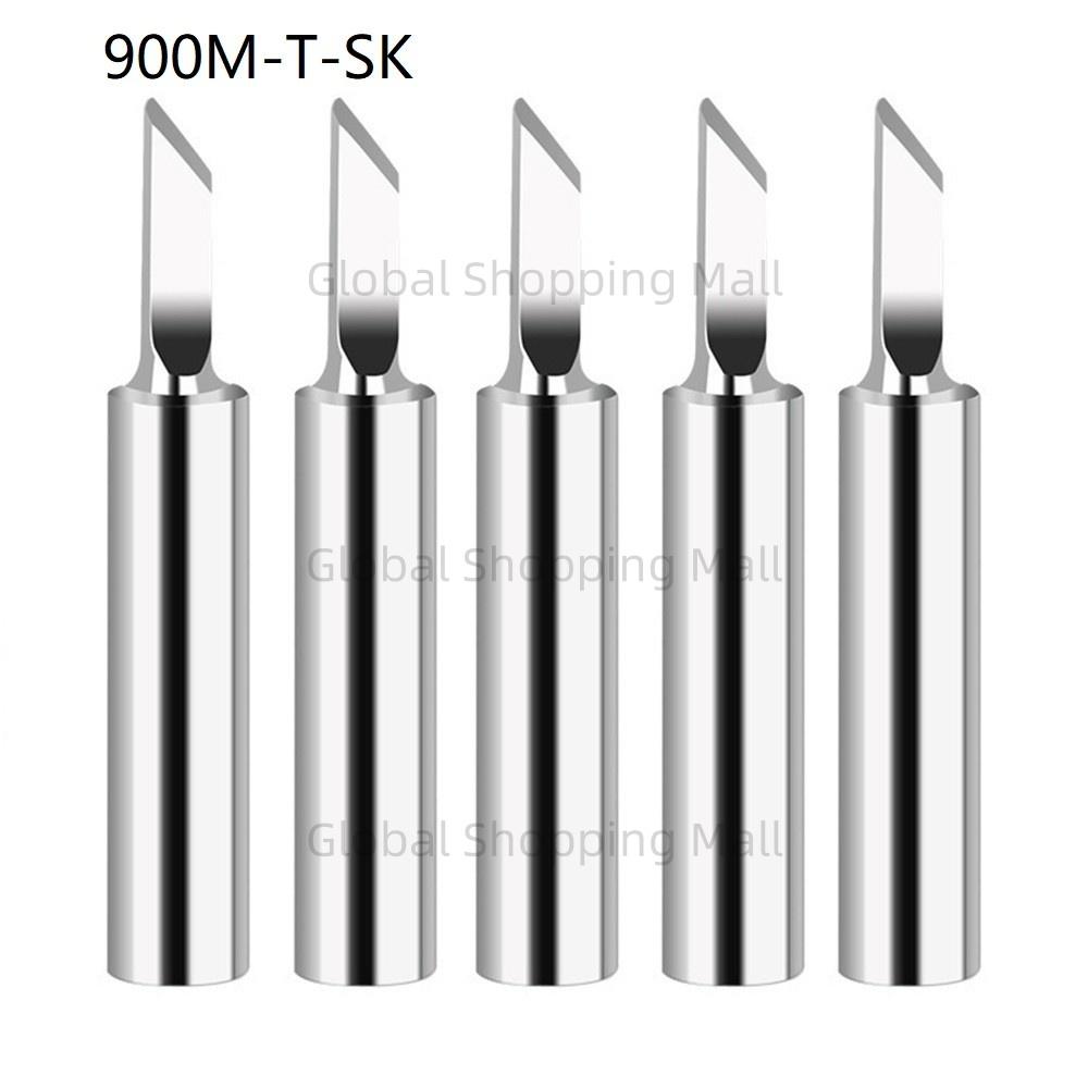 5PCS Soldering Iron Tips 900M-T Solder Tip Replacement Solder Welding Replacement Tip Kit Use Lead-Free Welding Tips Head
