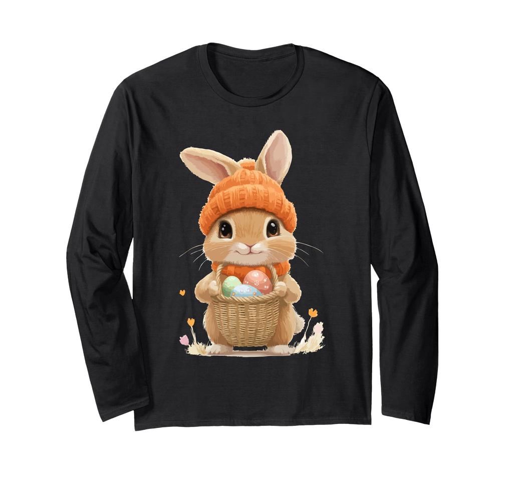Easter Rabbit Costume Kids Girls Boys Decorative Easter Bunny Long Sleeve T-Shirt