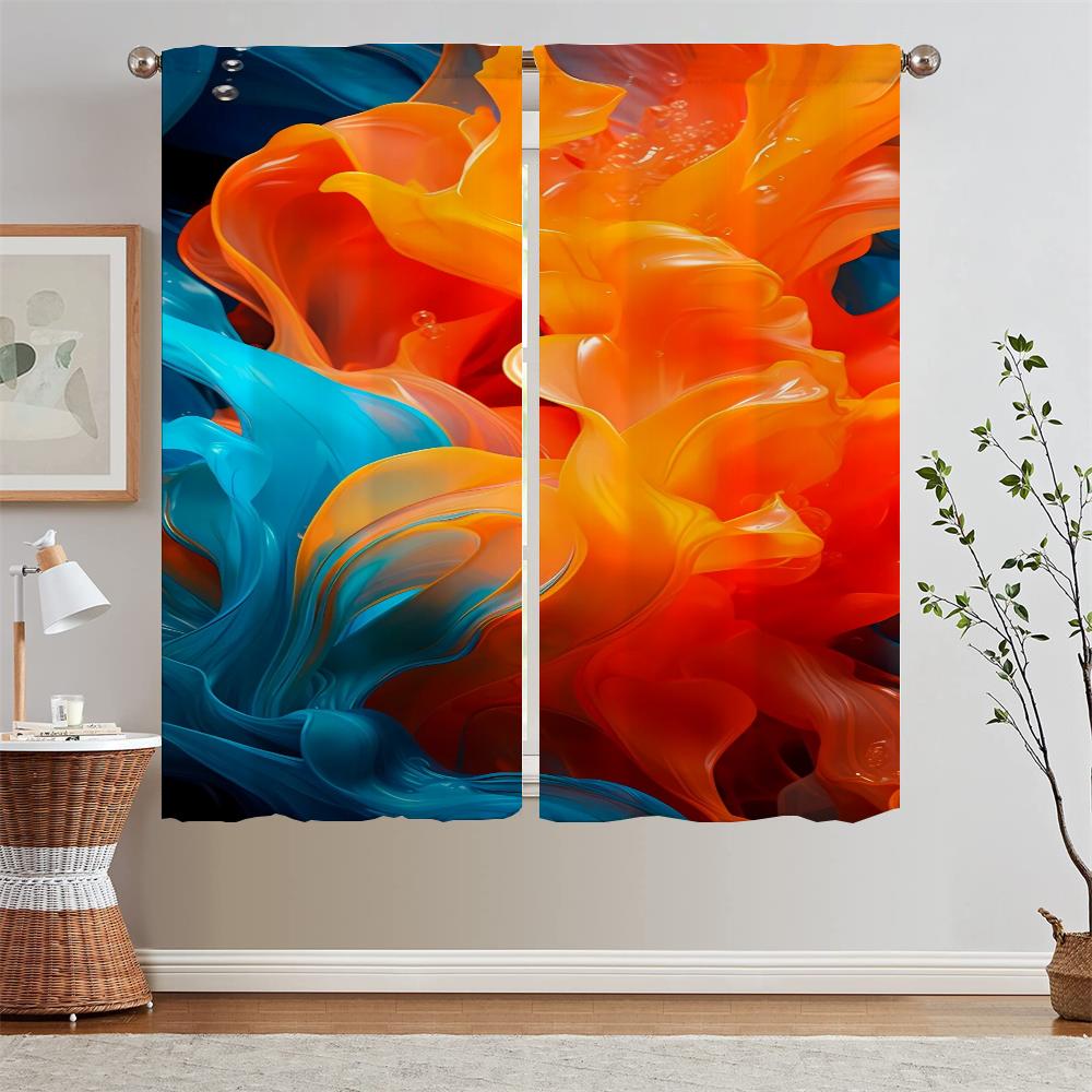 

Счастливые Дофамин2 Кухонные шторы для Камеры Короткие шторы для Гостиной Карнизы Декорация Спальни Перегородка те W50xH70cmx2pcs-CL