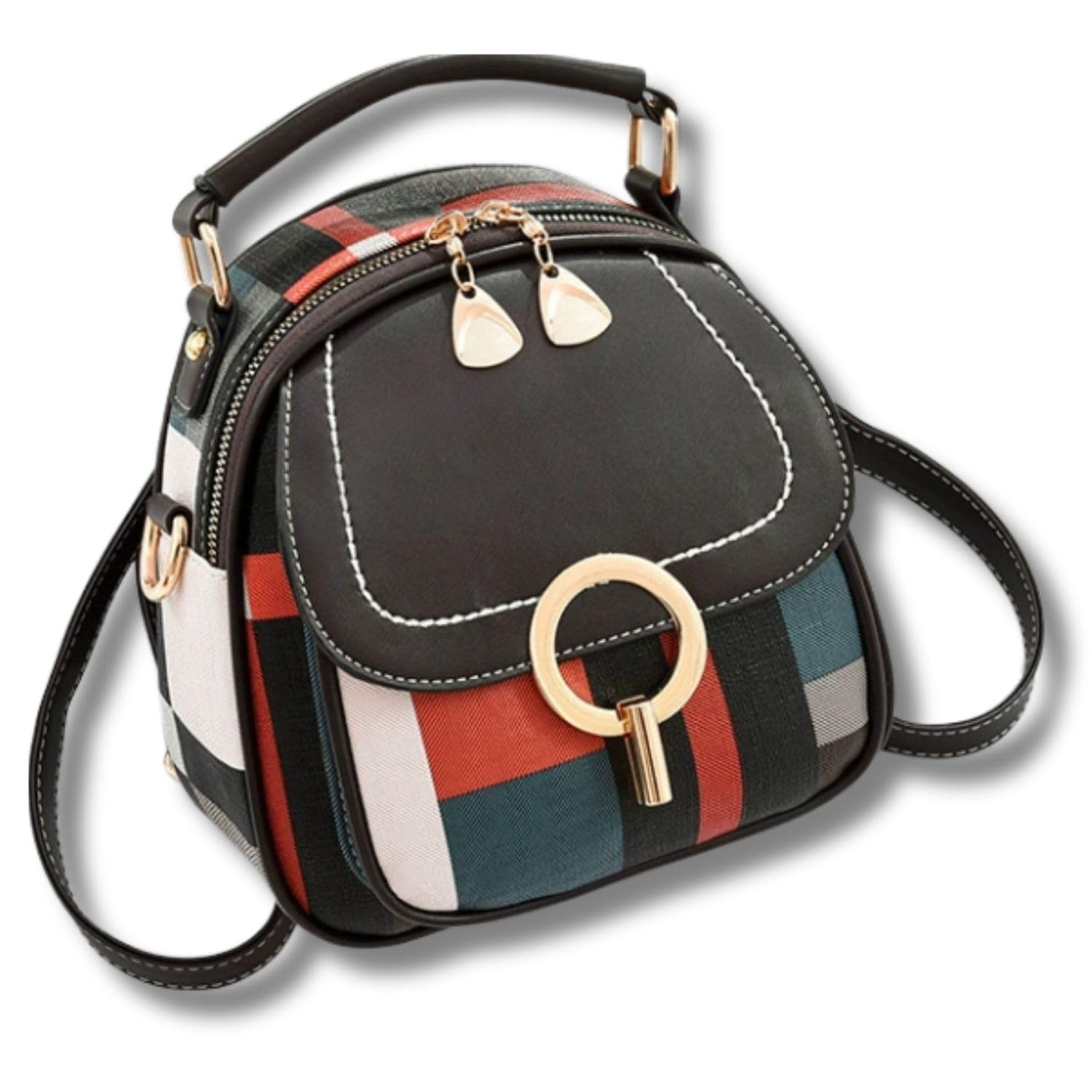 

Маленькая наплечная мини-сумка, которую можно использовать как сумку для женщин и девушек, ручную, сумку, рюкзак, легкую, самоподдерживающуюся, (черный) чёрный