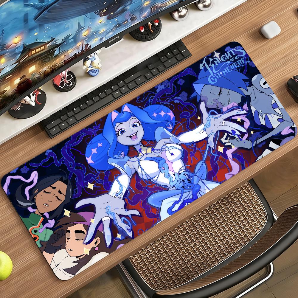 Cartoon K-Knights of G-Guinevere-S Mouse Pad Non-slip Rubber Gamer Balance Computer Mat Decoracion Deskmat Laptop Office Large