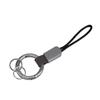 Simulated Leather Keychain With Finger Ring And Adjustable Wrist Strap Trendy Key Holder For Car Keys Organization