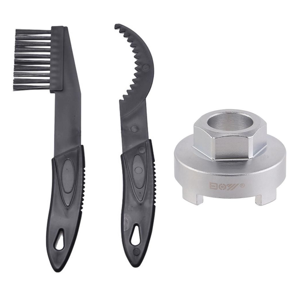 Kit de Pneus – Cartão de Ferramentas para Bicicleta de Montanha, Manga de Desmontagem de Roda Livre e Roda Livre de Velocidade Única