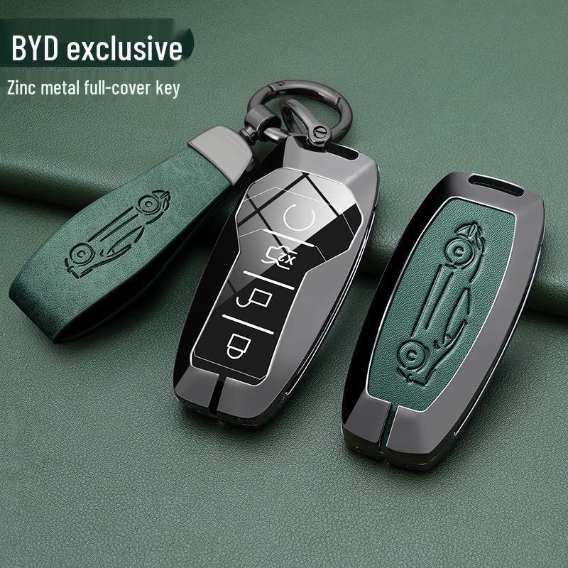 BYD Han, Tang DM, Qin PLUS, Song Pro/Max, Yuan Car Metal Key Case (2021 Model)