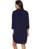 Patchwork Women's V-neck Swim Cover-up: 2025 Spring/Summer Fashion Beach Sun Protection Dress.