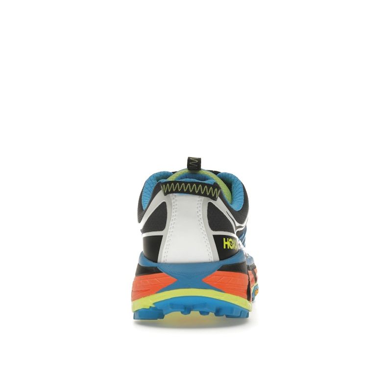 HOKA Mafate Three2 Black Diva Blue Orange Unisex Sneakers 1141572-BDVB