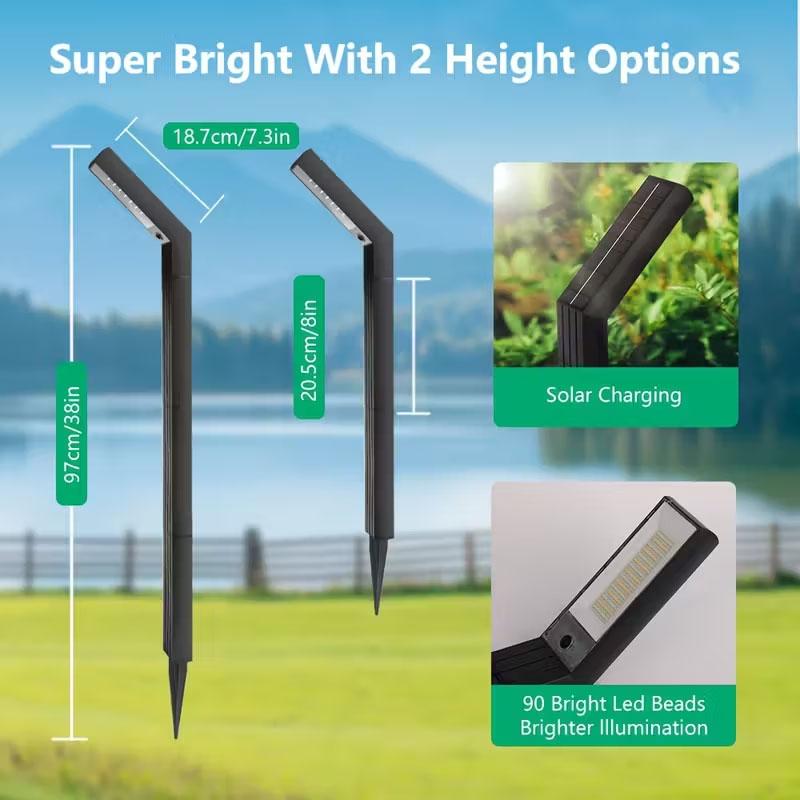 3colors Solar Ground Light RGB Light Light Sensing Intelligence Outdoor Pathway Lighting Solar Garden Lights Durable Plastic