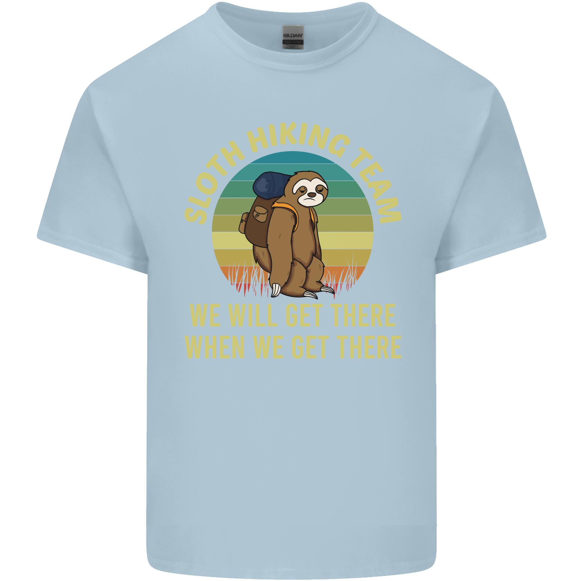 Sloth Hiking Team Funny Trekking Walking Unisexs Light Cotton TShirt S