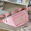 Mädchen Durchsichtige Itabag Geldbörsen und Handtaschen Taillen-Ita-Tasche Kawaii Japanisch Y2K Brusttasche Damen Lolita Niedliche Umhängetasche bolsa