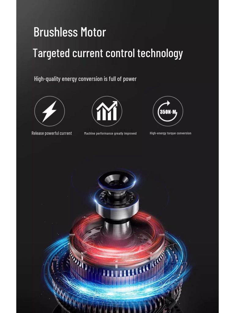Dayou 5733 Electric Wrench - 350 Large Torque, Lithium Battery, Auto Repair Tire Impact Tool