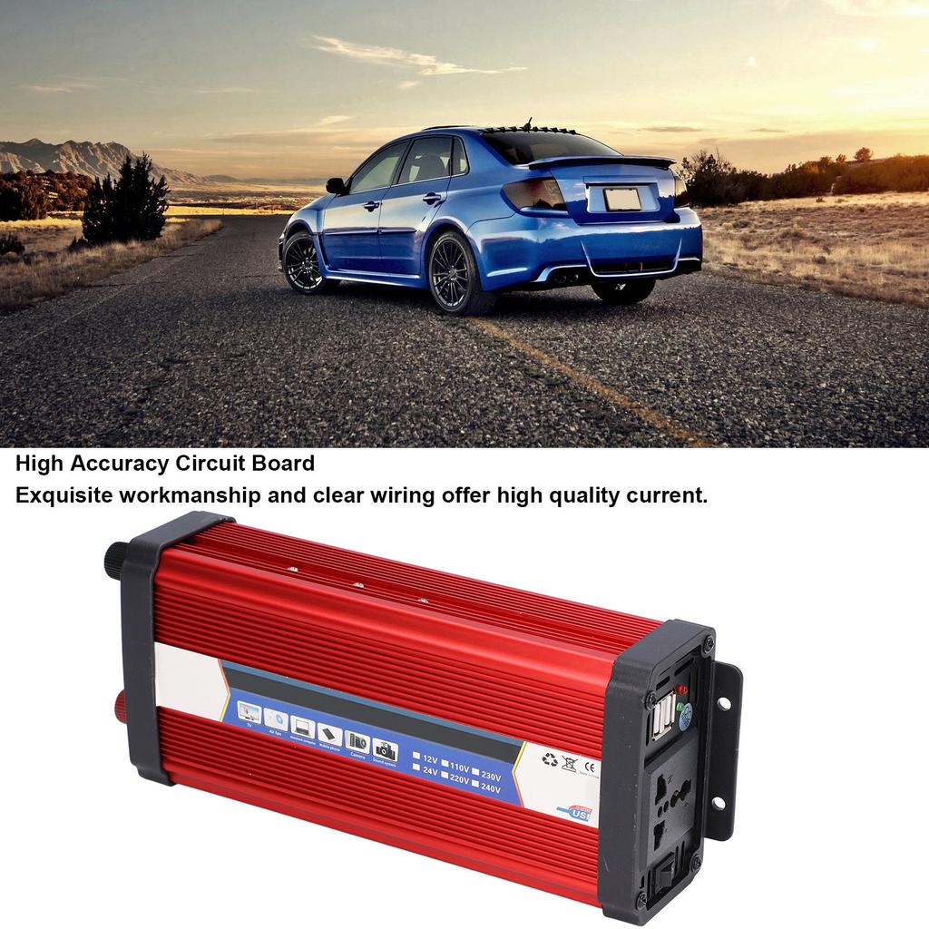 Car   2000W Modified Sine     To AC Converter Solar