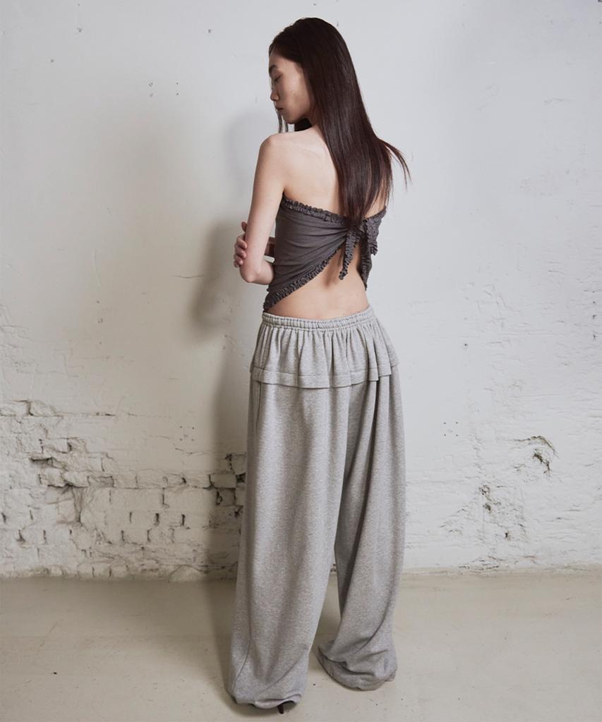 Wenio Layered Wide Sweatpants_2Color