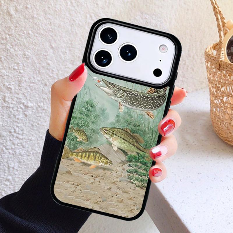 Trout Fish Fishing Phone Case For iPhone 17 Air 16 15 14 13 12 11 Pro Max Plus