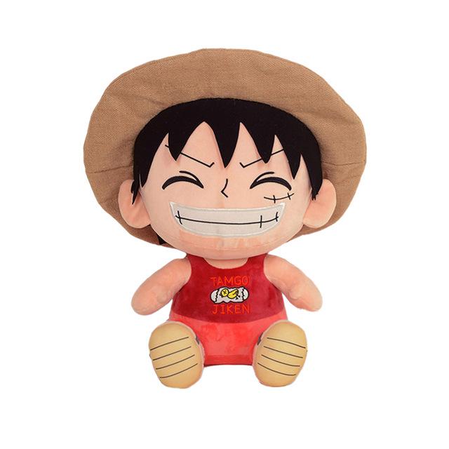Genuine One Piece Luffy, Chopper, and Zoro Anime Plush Dolls - Merchandise Toy Dolls