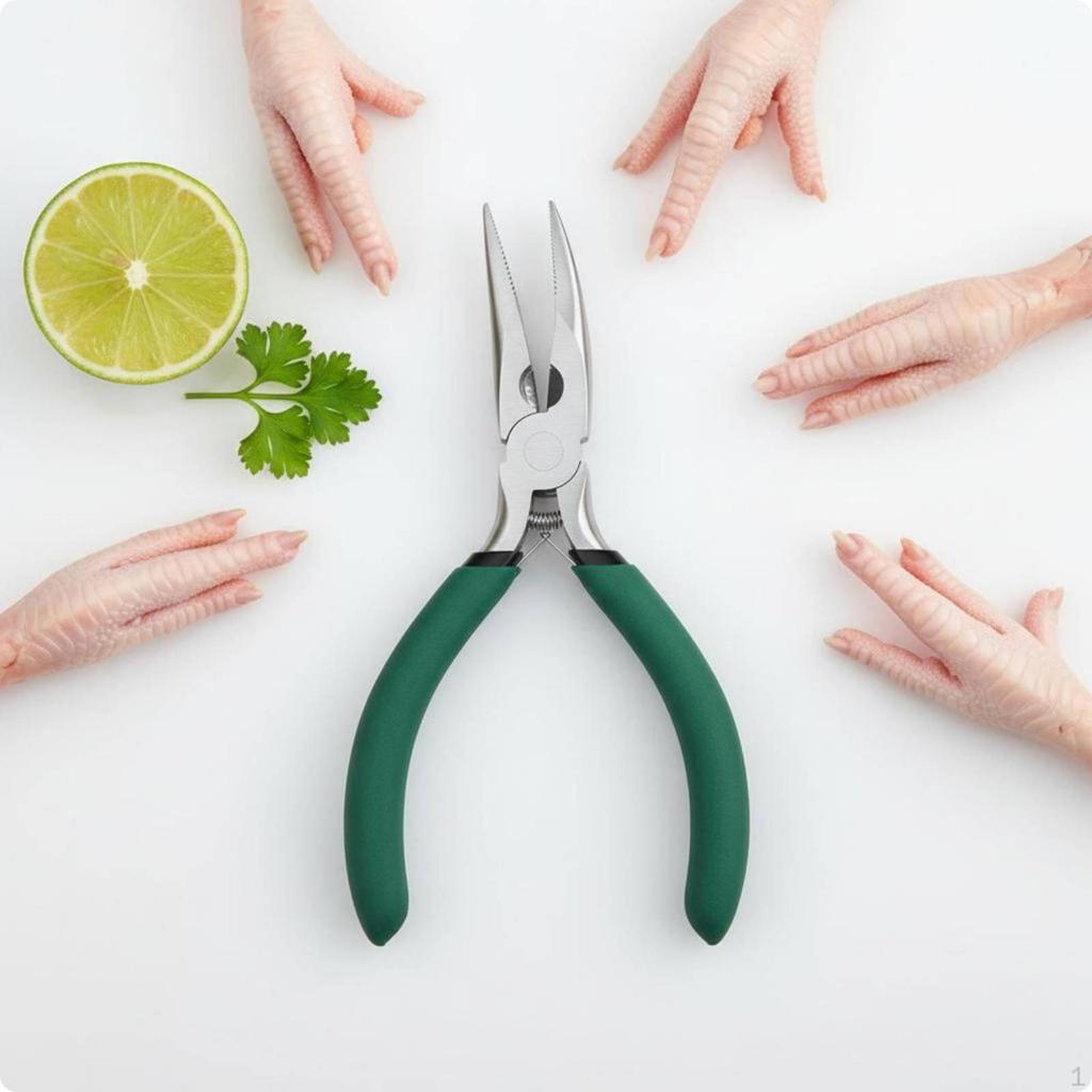 Chicken Feet Deboner 304 Stainless Steel Claw Bone Remover Deboning Forceps for Food