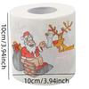 2Pcs Christmas Printed Tissue Disposable Printed Toilet Tissues Toilet Roll Paper Christmas Ornaments For Party New Year Gifts
