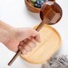 Long Handle Wooden Spoon Ramen Soup Spoon Ladle Kitchen Cooking Spoon Big Wood Serving Tablespoon Japanese Restaurant Tableware