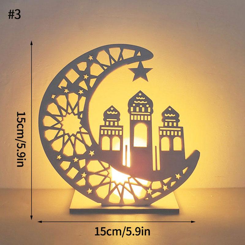 Ramadan Lantern Eid Ramadan Decoration Lamp EID Mubarak Lantern Islamic Muslim Party Decor Festival Table Light Supplies