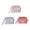 Tartan Makeup Bag With Multiple Layer Compartments For Cosmetics Jewelry And Accessories