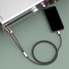 Type C to 2RCA Sound Converters Cable with Gold plateds Connectors for Home Entertainment Systems