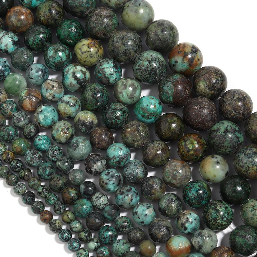 35-60pcs Natural Stone Beads Tiger Eye Amazonite Agates Angelite Quartz Lava Beads Loose Beads For Jewelry Making DIY Bracelet