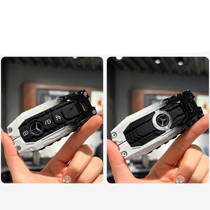 XUY2   Car Key Case Cover Protector Shell Holder Accessories For Mercedes Benz A C E S G Class GLC CLE CLA W177 W205 W213 W222 X167 AMG