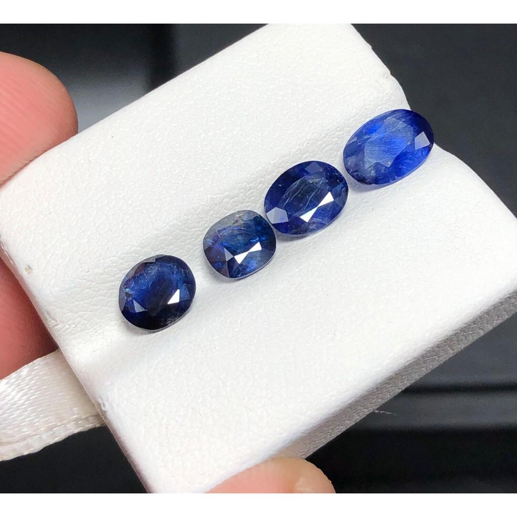 Oval Cut 0.90 Ct Natural Sapphire Blue 12 Pcs Loose Gemstone CERTIFIED Lot H-47