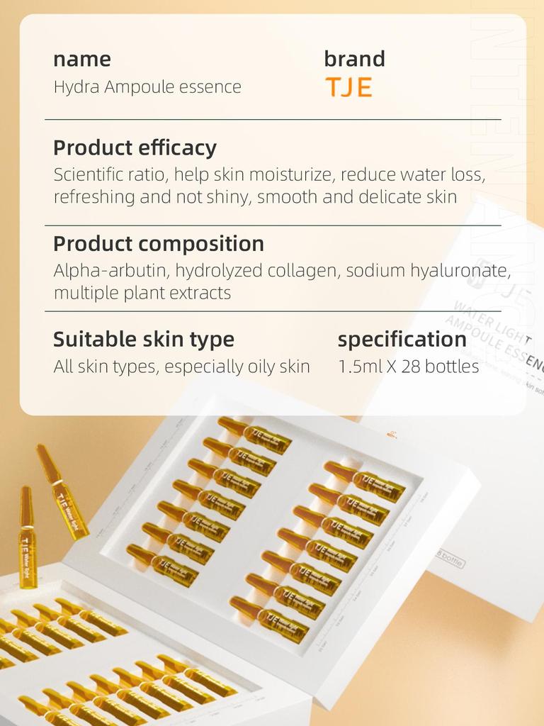 TJE Liquid Ampere 1.5ml*28 Hydrating, Moisturizing, Brightening and Darkening Serum