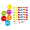1 Bucket 36/40/56Pcs Anti-deform Baby Toy Stimulate Thinking Skills Exercise Fine Game Dinosaur Sorting Multicolor Enlightenment