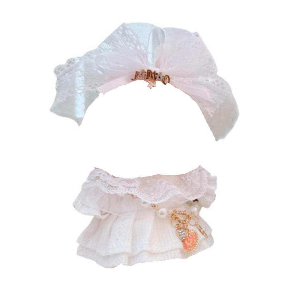 

Аксессуары для игрушек Одежда для куклы Лабубу Белая хлопковая одежда для куклы Детский подарок белый