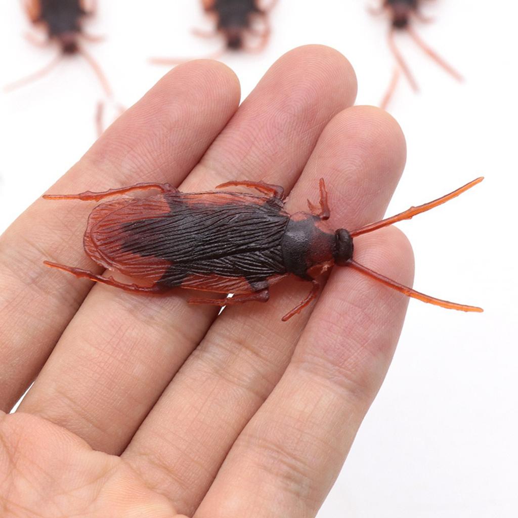 5/10/20/50PCS Simulate Cockroach 7*2cm Decorative Bug Halloween Prank Cockroachs Prop Party Haunted House DIY Decoration Toy ZYF
