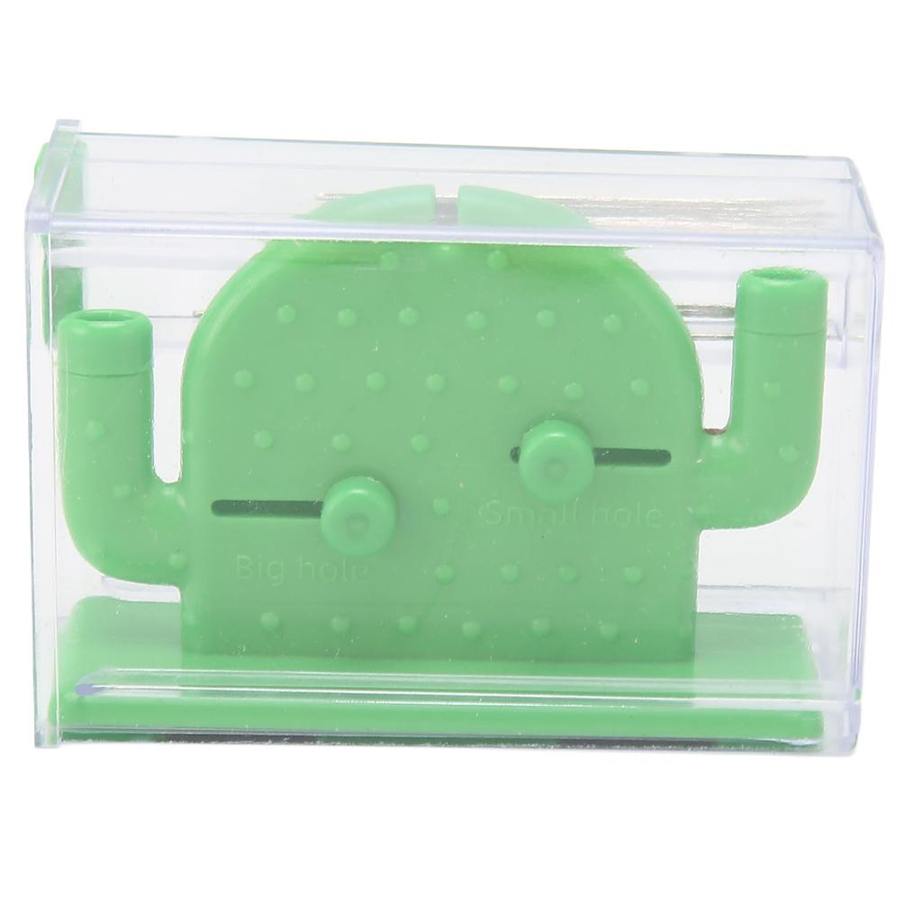 Double Headed Needle Threader with 10 Sewing Needle 2 Needle Minder Cactus Shaped Automatic Stitch