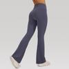 Women's Solid Color High-Waist Flare Yoga Pants