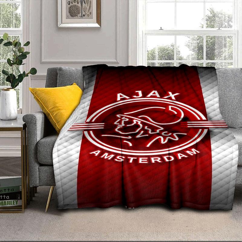 Design Emblema AFC Ajax Coperta Portatile/Coperta Morbida Coperta per Letto Adatta per Viaggi Campeggio Soggiorni Uffici Divani Regali per Fan