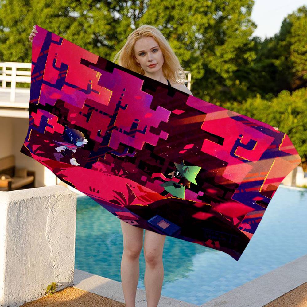 Deltarune Game Bath Towel Microfiber Soft Water Absorbing Breathable For Girl Kids Decorative Cartoon Beach Towel