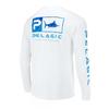 Mens Quick-Dry Fishing Shirt Long Sleeve UV Protection Outdoor Performance T-Shirt Breathable Round Neck