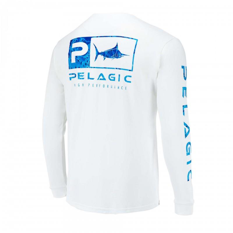 Mens Quick-Dry Fishing Shirt Long Sleeve UV Protection Outdoor Performance T-Shirt Breathable Round Neck