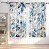 2pcs   plane printing Curtains&Window Treatment Art Floral Versatile 100% Polyester (without rod) Versatile All Perfect for