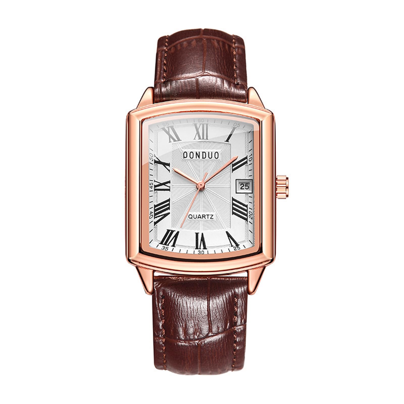 

Квадратний водонепроникний римський аналоговий годинник зі шкіряним ремінцем, антикварний, простий і стильний, квадратний годинник для чоловіків, ідеальний подарунок на Різдво, чоловічий ремінець для годинника,