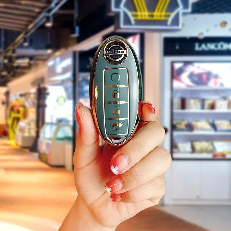 

GUSHIBEI ТПУ чехол для ключей от машины для Dongfeng Scenery 580 Fengshen AX7 Yixuan max серый