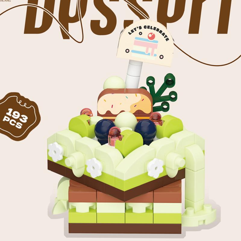 DIY MOC Ciasto Wafel Tost Czekolada Suflet Rolada Szwajcarska Lody Kruche Tartaletki Klocki Model Klocki Zestawy Zestawy Zabawki dla Dzieci