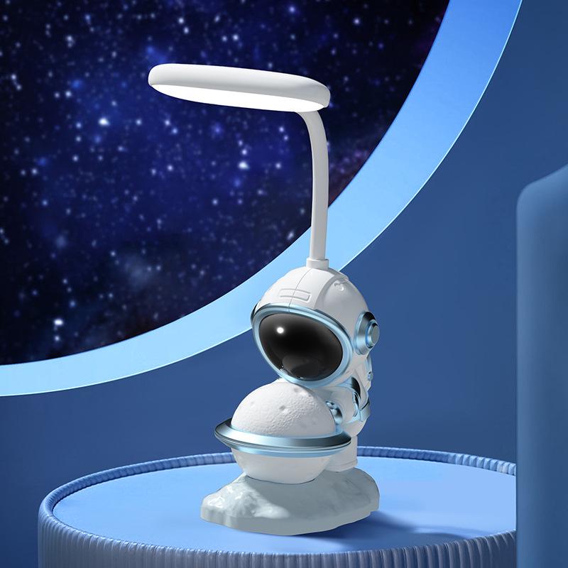 Astronaut Moon Desk Lamp & USB Power Bank - 3C Certified Night Light, Kids' Gift, Living Room Decor