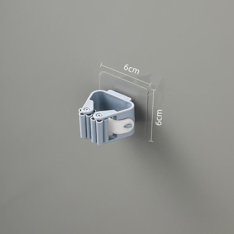 Wall-Mounted Mop and Broom Holder Clips - Adjustable Plastic Storage Organizer for ,Bathroom, and Garden Tools - Space-Saving Cleaning Accessories