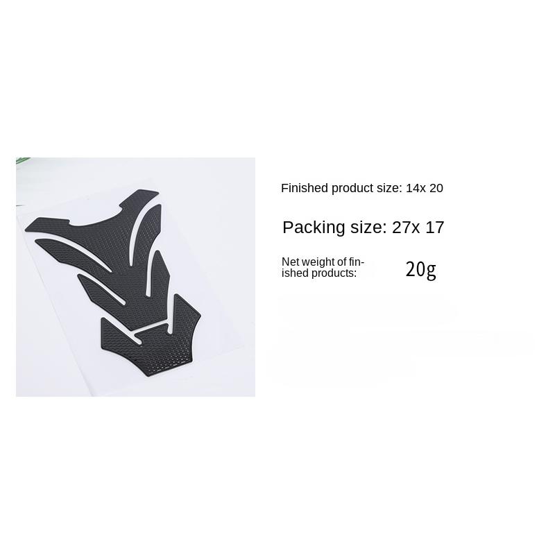 Motorcycle Fish Bone Sticker Fashion Stylish Protector Sticker Gas Fuel Tank Protector Pad Cover Tankpad Decal Carbon Fiber Pad
